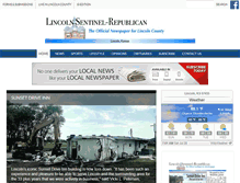 Tablet Screenshot of lincolnsentinel.com